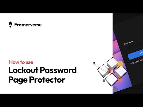 Add collection driven password protection to any Framer website