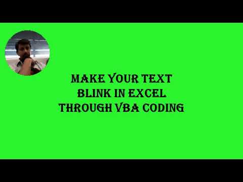 Make your Text or Company Logo  Blink in excel  Through VBA coding
