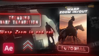 Warp Zoom In and Out Transition Tutorial | After Effects 2025