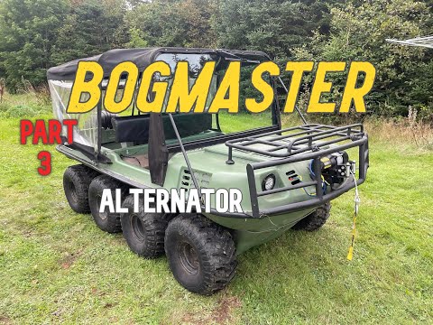 Argo Bogmaster Build Episode 3:  Alternator, Canopy, Tidying up