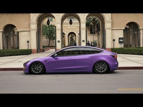 Bagged Tesla Model 3 Wrap Reveal | SneakerHeadInTheBay | Premium Auto Styling