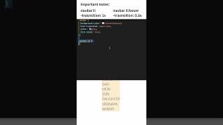 Fading Navbar Effect In CSS #CSS #shorts
