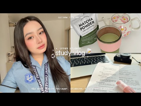 ⊹ ₊˚ STUDY WITH ME 📖: irreg uni life, finals szn, q&a grwm, exam prep & more! 🎧ྀི📝