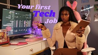 How to Prepare For Your First Tech Job! (Free PDF)