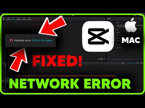 How to Fix Network Error Click to Try Again in Mac/Macbook | Capcut Network Problem