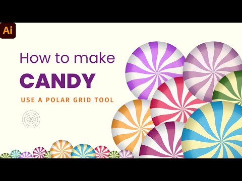 🍭How to draw Candy in Illustrator full tutorial. Make a Vector Candy tutorial in Illustrator 🍭