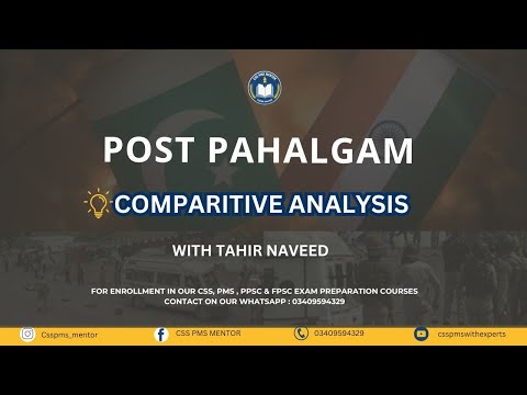POST PAHALGAM COMPARATIVE ANALYSIS | INDUS WATER TREATY | PAHALGAM ATTACK 2025