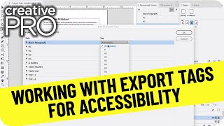 InDesign How-To: Work with Export Tags for Accessibility