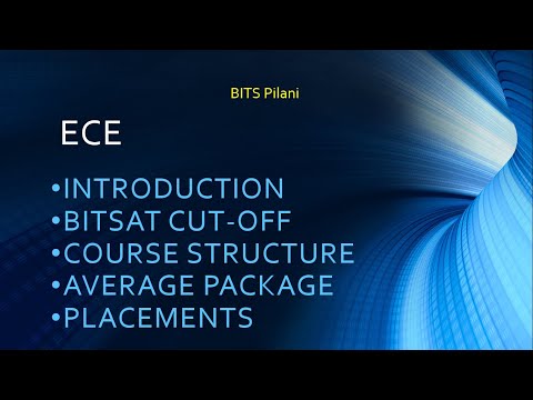 ECE (Electronic & Communication Enginnering) in BITS Pilani