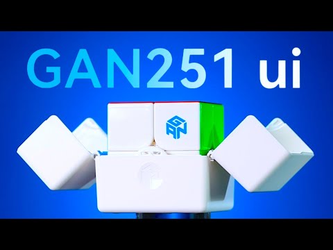 GAN 251 UI 2x2 Smart Cube | UV Coated Bluetooth Speedcube for Training & Solves