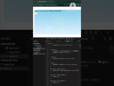 Create a Toggle Button with HTML, CSS & JavaScript in 60 Seconds