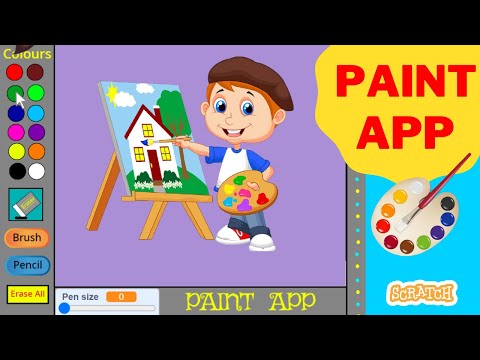 How to make a Paint App in Scratch 3.0 || Easy Scratch Project