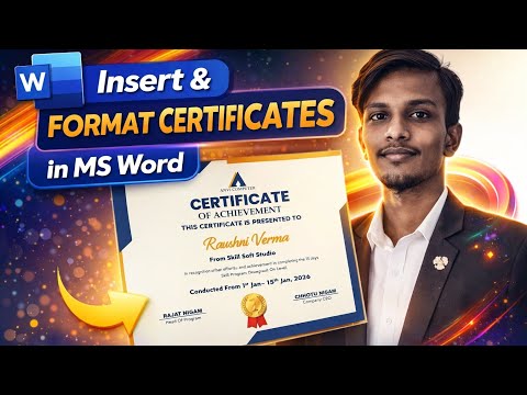 MS Word Me Certificate Kaise Banaye | Step-by-Step Design Tutorial