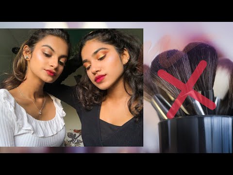 Full face using only fingers/hands (No Brushes) Challenge |Viona Melita|
