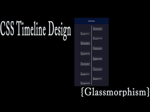 CSS Timeline Design using HTML, CSS and JavaScript | Quick Tips and Tricks