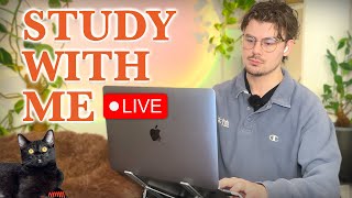 Study With Me LIVE 🚀 10-HOURS — Deep Focus (50/10 Pomodoro) | Cozy UK Rain, No Distractions!