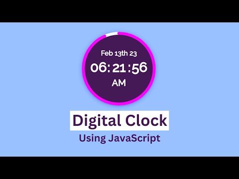 Create Animated Digital Clock Using JavaScript
