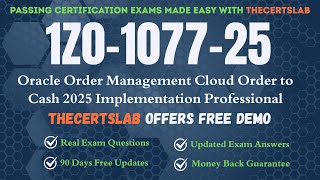 1Z0-1077-25 PDF Questions Oracle Order Management Order to Cash Implementation Professional Exam