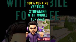 Shorts 275 vertical Live Stream From mobile #iphone/ipad with prism Live studio #verticallivestream