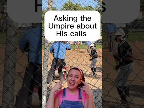 Asking the umpire about his calls ⚾️ #youthbaseball #baseballlifestyle #shorts