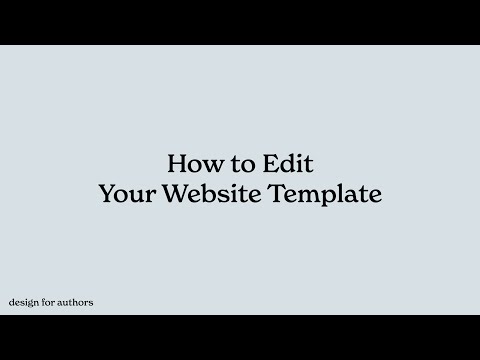 Squarespace Author Website Template Guide—Modern Professional by Design for Authors