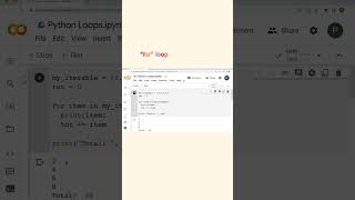 Python “for” loop