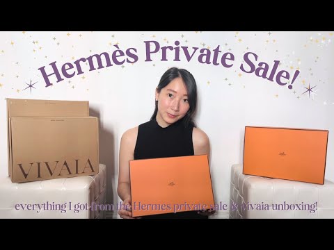 come with me to the hermes private sale! 🛍️  (+ vivaia unboxing)