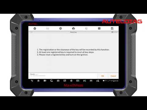 How to use Autel IM608 to Reset key for 2010 Honda