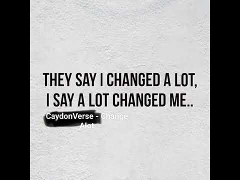 CaydonVerse - Change Alot (Official Music Audio )