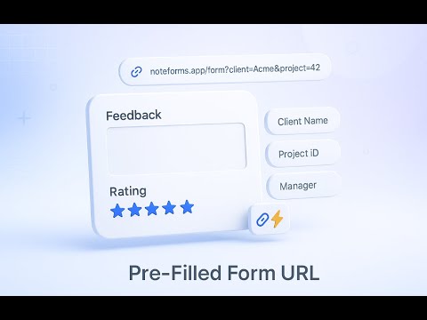 How to Pre-Fill a Notion Form Using a Unique URL in NoteForms?