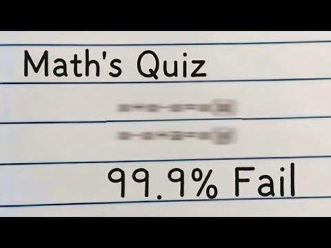 This Math Quiz Is Harder Than You Think 🧠| #quiz #maths #puzzle #riddles #math #mathematics