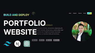 Part 1 - Build & Deploy Portfolio Website Using chatGPT, Next JS 13, React JS & Tailwind