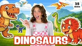 🦖 Discovering Dinosaurs with Ms Ash | Dinosaur Songs, Counting, Letters, Opposites, & Learning Fun!