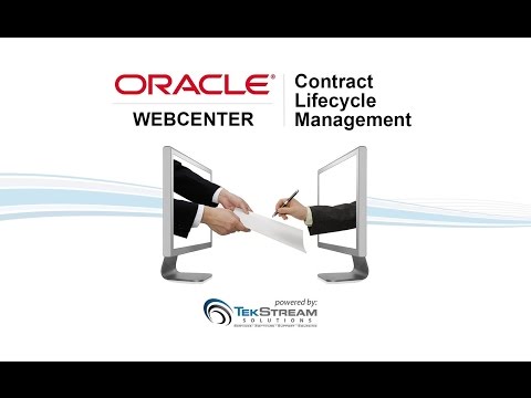 Webinar: TekStream CLM Solution for Oracle WebCenter