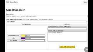 TiddlyWiki CSS Class Builder (audio follow-up to the previous silent video)