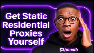 Get STATIC RESIDENTIAL PROXY BY YOURSELF with Good ISP FOR SURVEYS AND WEBSITE TESTING 