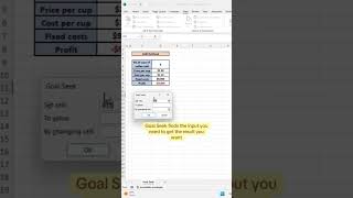 How to use Goal Seek to do the maths! #excelforbeginners #goalseek #exceltips #moneyhabits