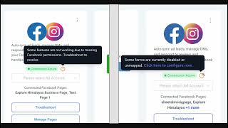 Facebook and Instagram Connection Troubleshooting