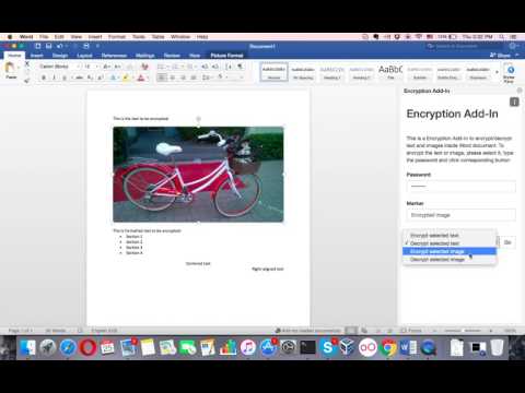 Encryption in Microsoft Word with Saferoom Encryption Add-In