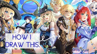 Hoyoverse hosts an art contest, so I joined.