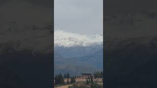 View of the Sierra Nevada from the Alhambra. #travel #architecture #history #tourism #travelvlog