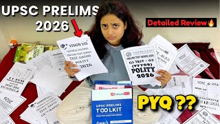 Best UPSC Prelims Test Series 2026📚🔥| PYQ Solved & Unsolved🤯 | Detailed Review💯| #vlog 