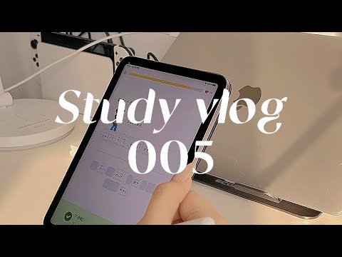 study vlog 005｜study with me after slept in •dinner with friends