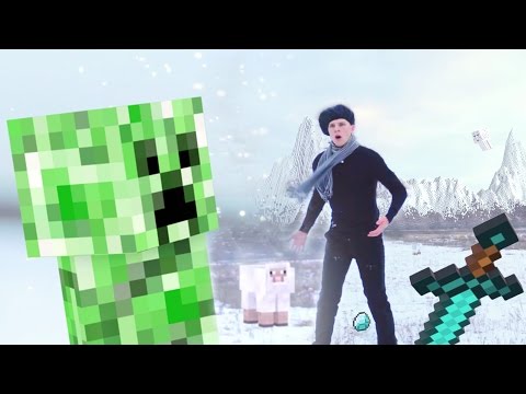 Minecraft in Real Life: Snowball Fight!