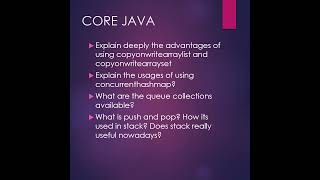 HCL Core Java Interview Questions for exp 4 to 12 yrs #java @java