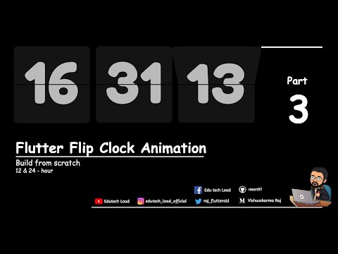 Flip Clock Animation || Flutter || Part 3
