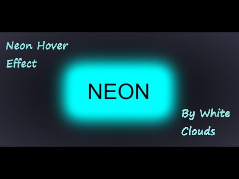 Neon Hover Effect | HTML & CSS