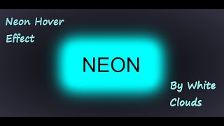 Neon Hover Effect | HTML & CSS