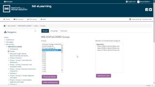 09 Training Providers – Adding users to groups
