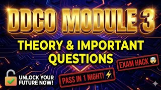 BCS302 DDCO MODULE 3 FULL IN ONE SHOT ALONG WITH IMPORTANT QUESTIONS 